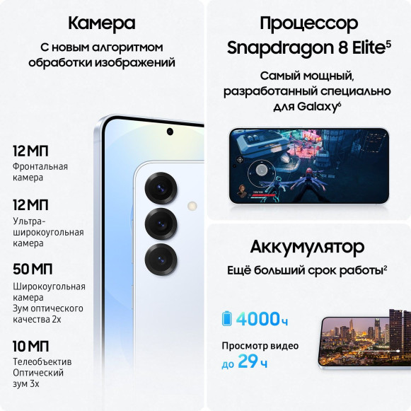 Смартфон Samsung Galaxy S25 12/256Gb Icyblue